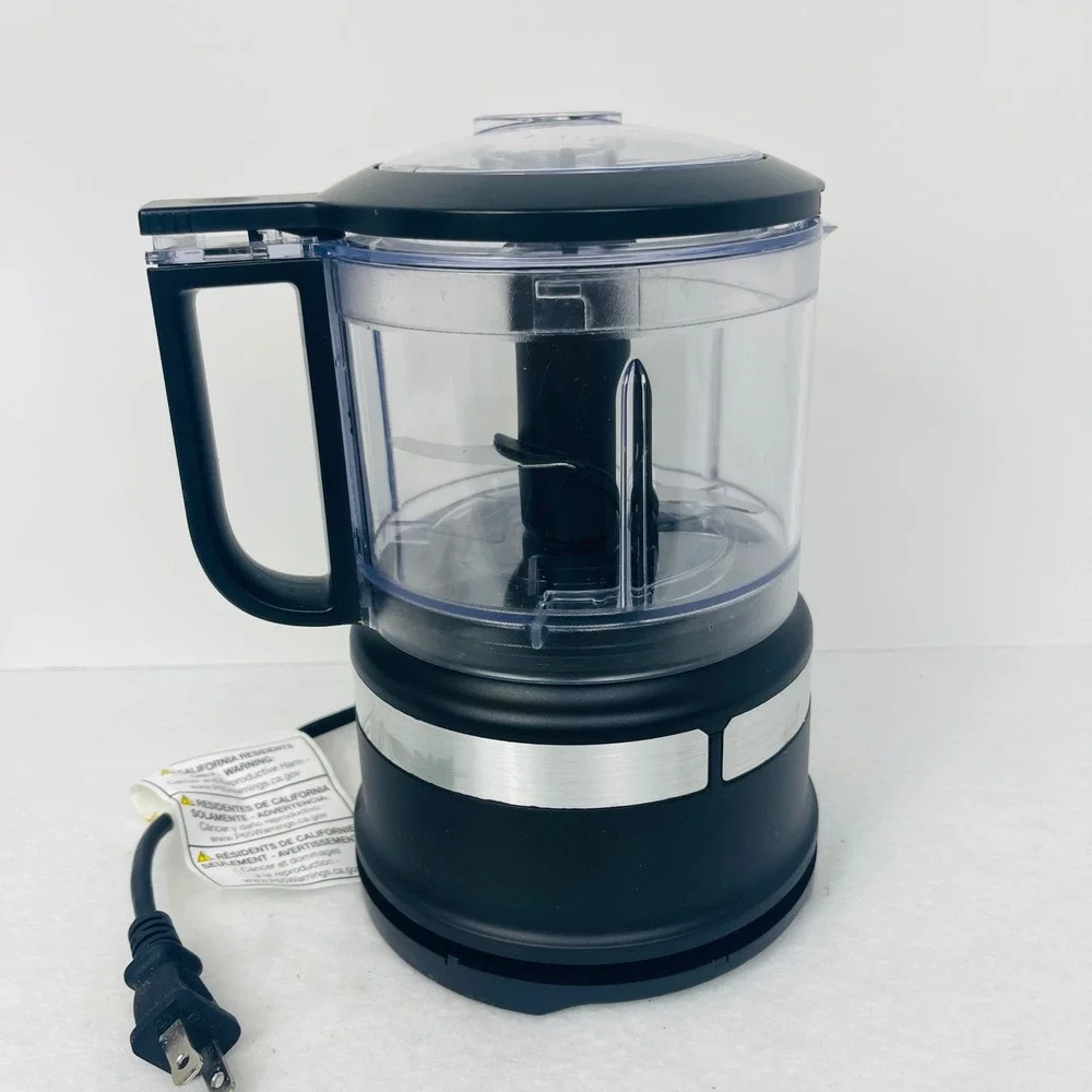 KitchenAid 3.5 Cup Food Chopper Matte Black KFC3516BM 2-Speed Mini Processor
